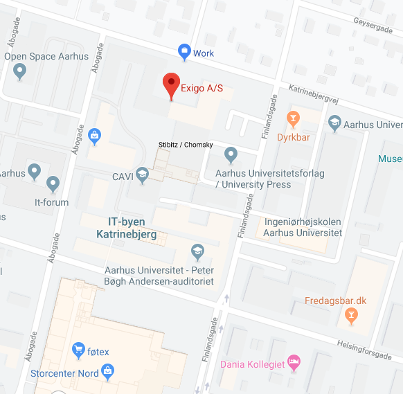 Google Maps - Where is the Exigo main office?